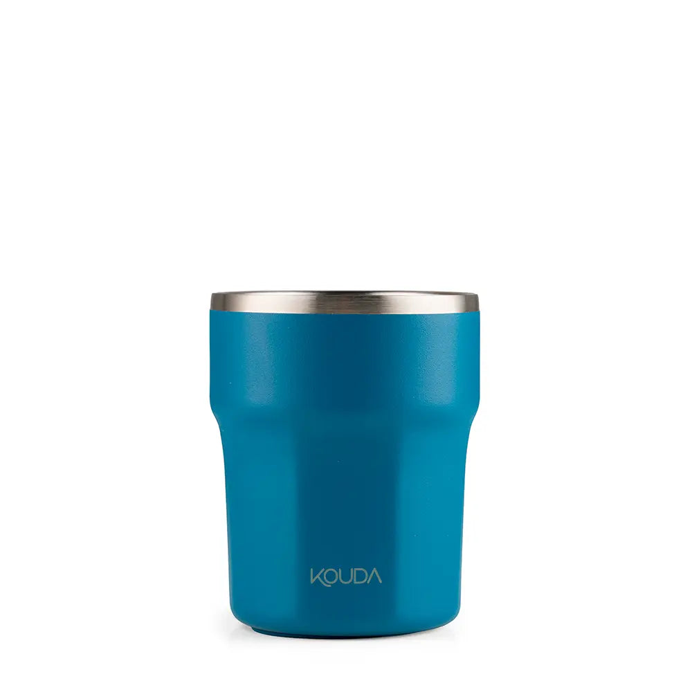 Copo Térmico Kouda Egeu - 270ml - Azul Petróleo