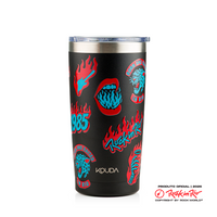 Copo Térmico Kouda Don - 500ml - Rock in Rio - On Fire - Preto