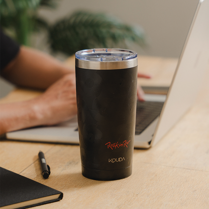 Copo Térmico Kouda Don - 500ml - Rock in Rio - Fractal - Preto