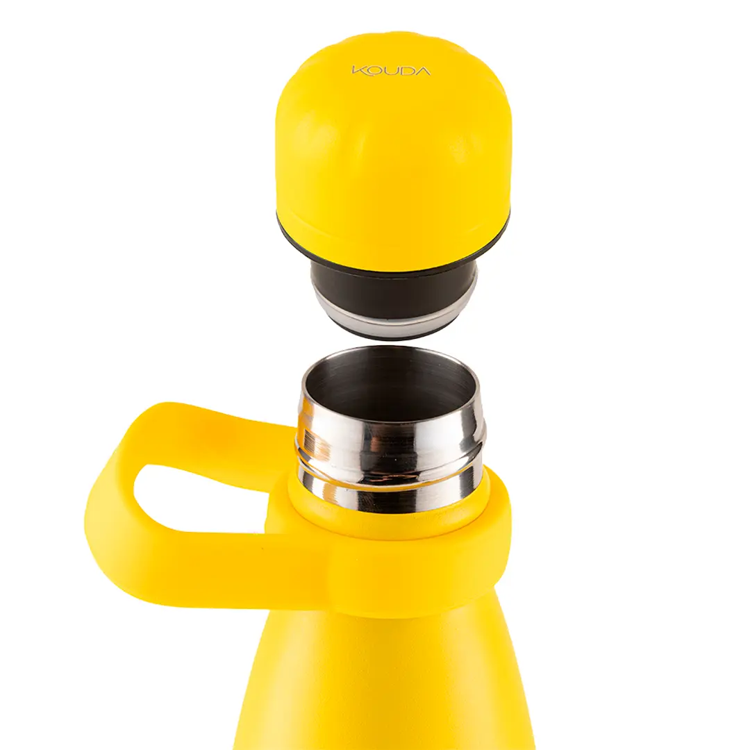 Garrafa Térmica Kouda Grey - 500ml - Amarela
