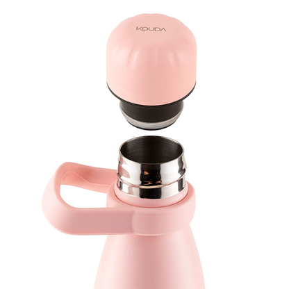 Garrafa Térmica Kouda Grey - 500ml - Rosa Claro