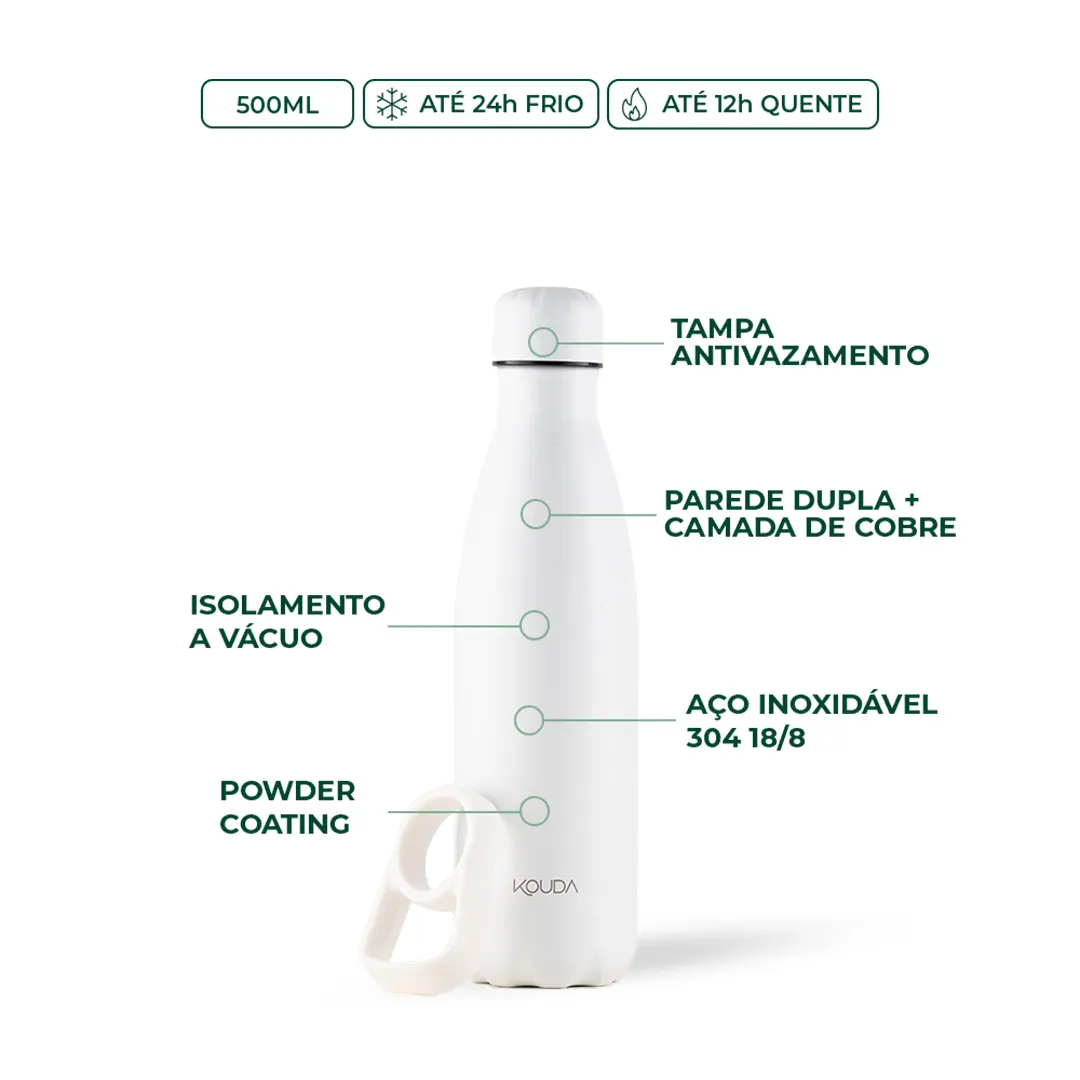 Garrafa Térmica Kouda Grey - 500ml