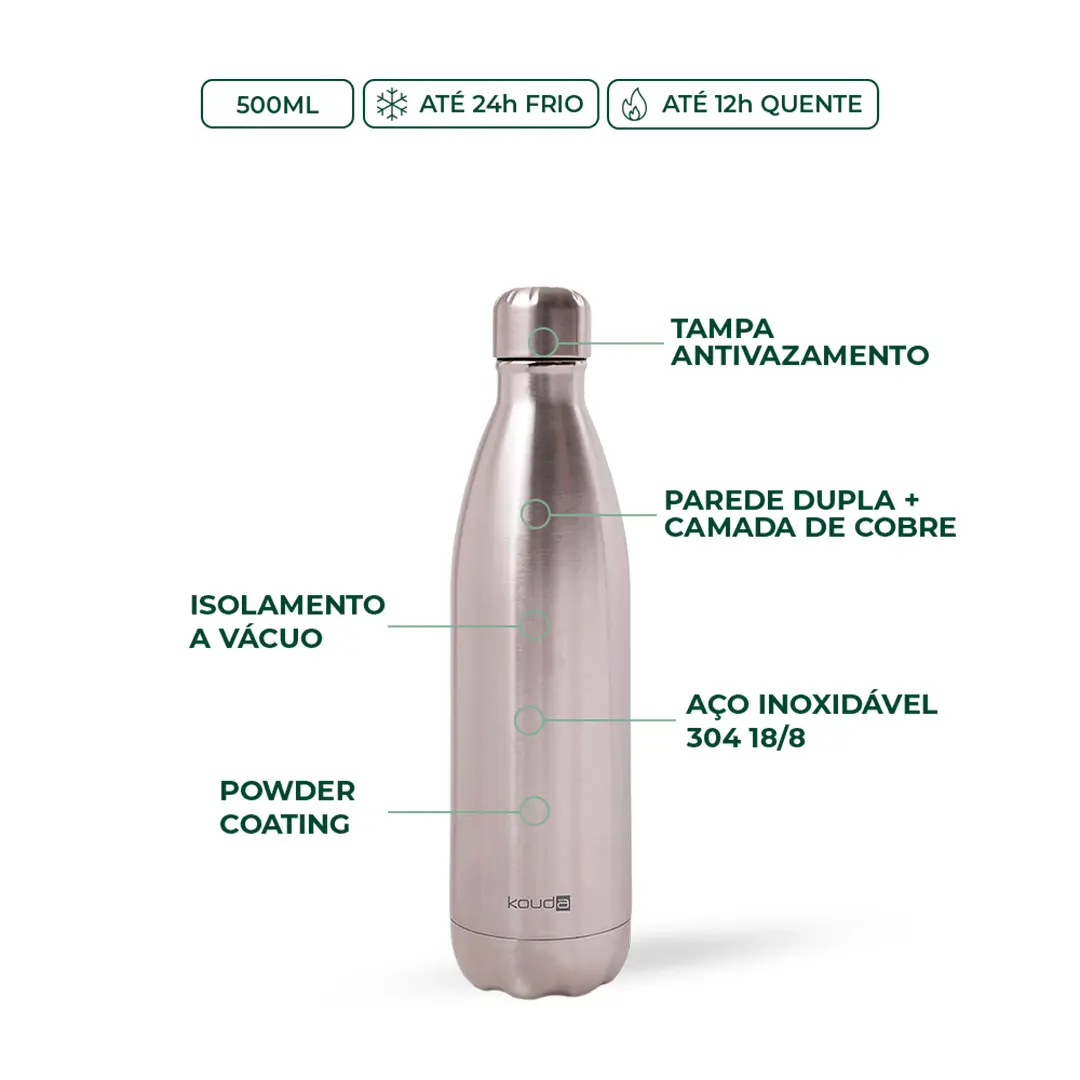 Garrafa Térmica Kouda Grey - 750ml