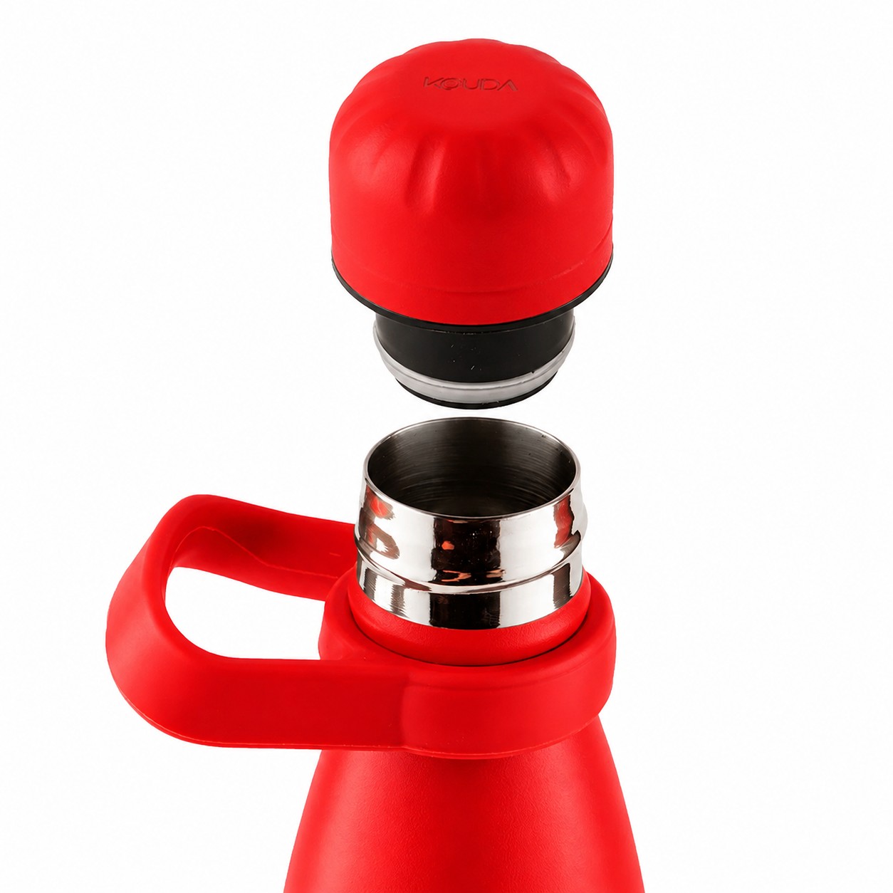Garrafa Térmica Kouda Grey - 500ml - Vermelho