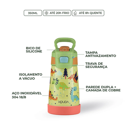 Garrafa Térmica Kouda Oka Kids – 350ml