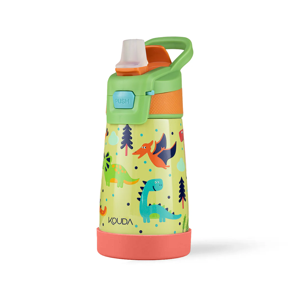 Garrafa Térmica Kouda Oka Kids – 350ml - Dinossauros