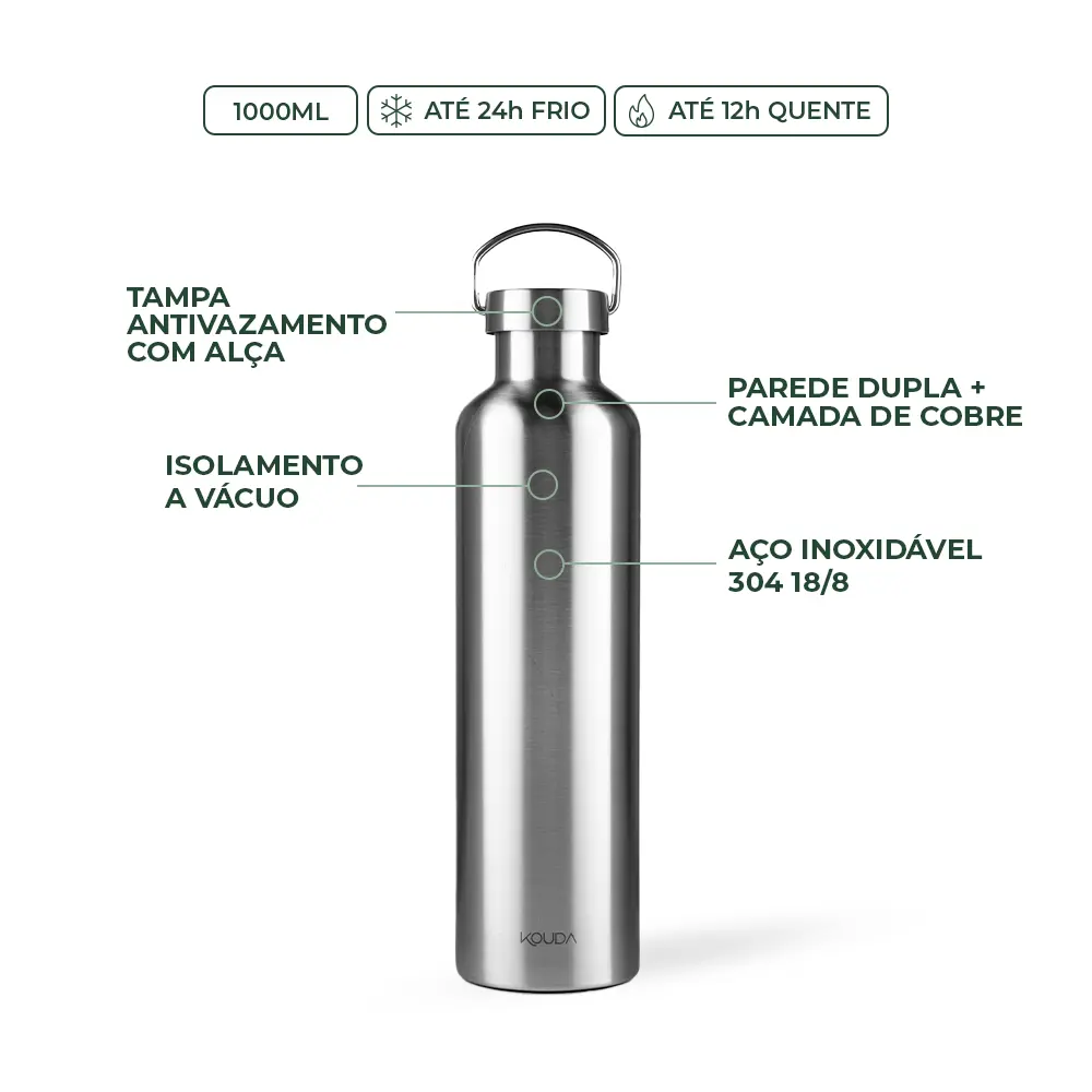 Garrafa Térmica Kouda Martial - 1000ml