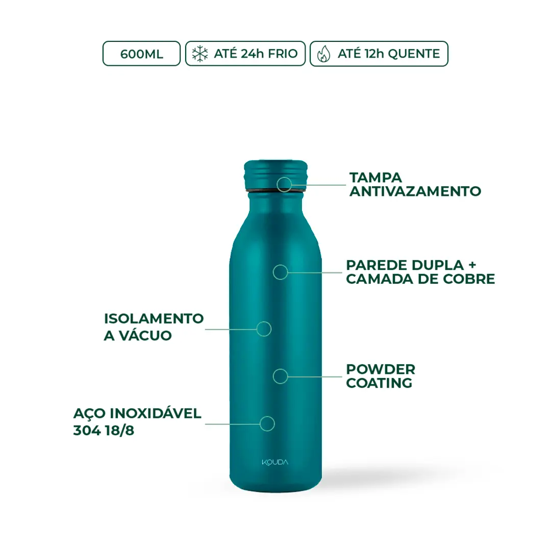 Garrafa Térmica Kouda Krios - 600ml
