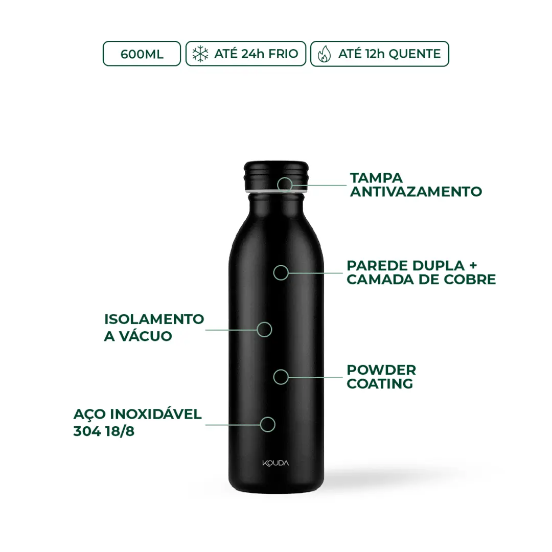 Garrafa Térmica Kouda Krios - 600ml