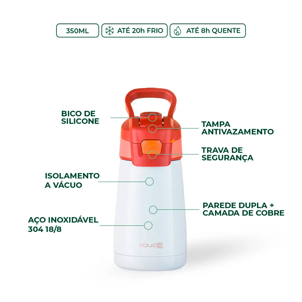 Garrafa Térmica Kouda Oka - 350ml