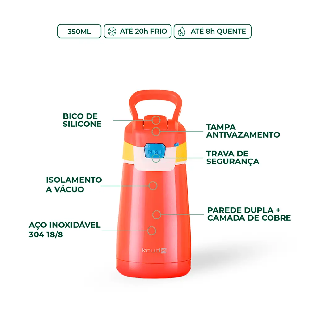 Garrafa Térmica Kouda Oka - 350ml