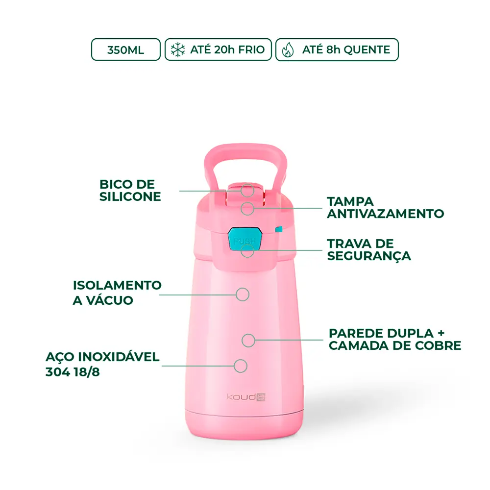 Garrafa Térmica Kouda Oka - 350ml