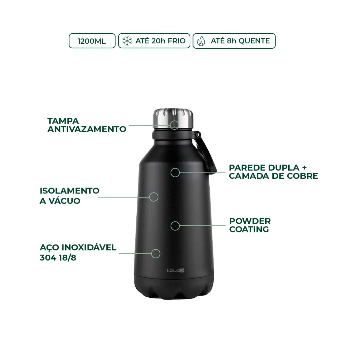 Garrafa Térmica Kouda Loa - 1200ml