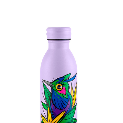 Garrafa Térmica Kouda Krios - Beija Flor - F. Garu - 600ml - Lavanda
