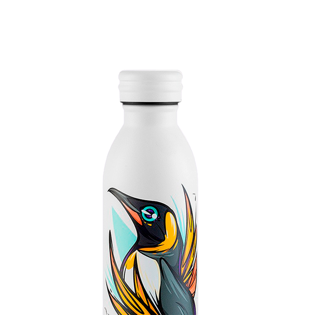 Garrafa Térmica Kouda Krios - Pinguim - F. Garu - 600ml - Branco