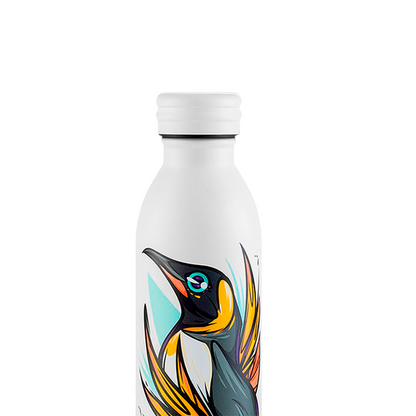 Garrafa Térmica Kouda Krios - Pinguim - F. Garu - 600ml - Branco