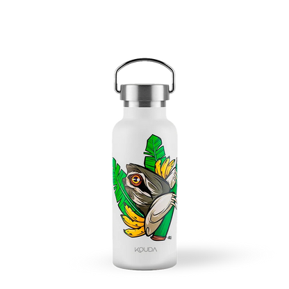 Garrafa Térmica Martial - Bicho Preguiça - F. Garu - 500ml - Branco