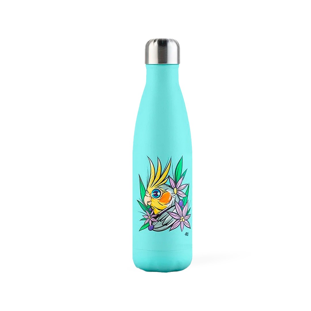 Garrafa Térmica Kouda Grey - Calopsita - F. Garu - 500ml - Verde Água