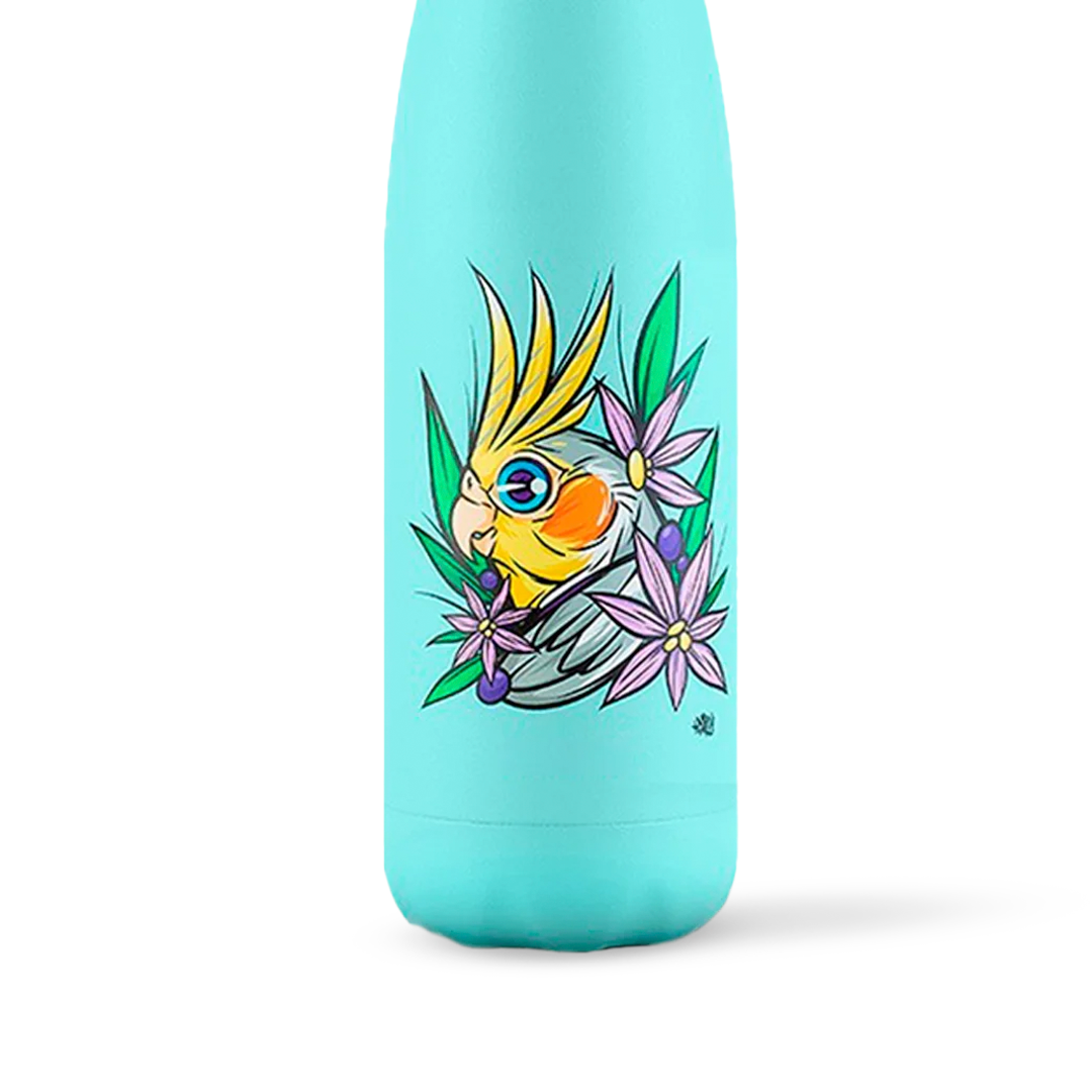 Garrafa Térmica Kouda Grey - Calopsita - F. Garu - 500ml - Verde Água