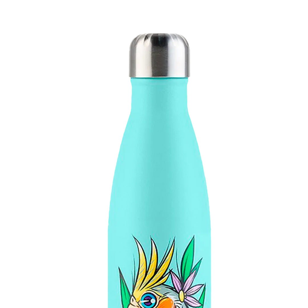 Garrafa Térmica Kouda Grey - Calopsita - F. Garu - 500ml - Verde Água