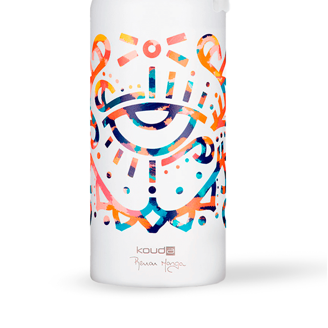 Garrafa Térmica Kouda Ladakh - Renan Manga - 960ml - Branco
