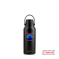 Garrafa Térmica Kouda Vega - 1 Litro - Rock in Rio - Globo - Preto