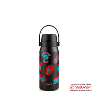 Garrafa Térmica Kouda Vega - 500ml - Rock in Rio - On Fire - Preto