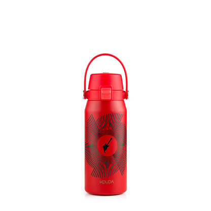 Garrafa Térmica Kouda Vega - 500ml - Rock in Rio - Fractal - Vermelho