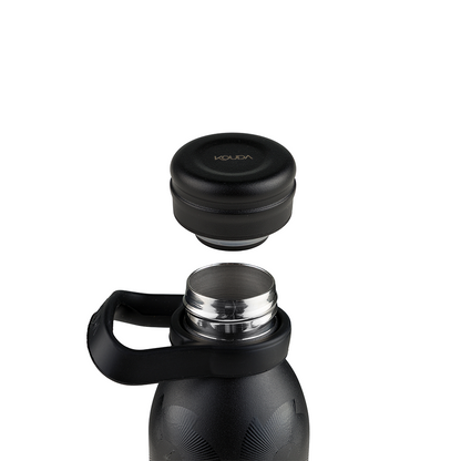 Garrafa Térmica Kouda Krios - 600ml - Rock in Rio - Fractal - Preto