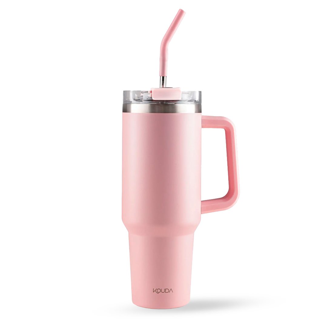 Caneca Térmica Kouda Vik - 1200ml - Rosa Claro