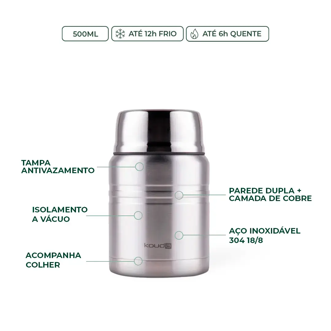 Pote Térmico Kouda Lena - 500ml