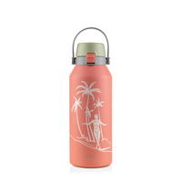 Garrafa Térmica Kouda Vega - 1 Litro - Palm Surf - Sanne - Coral