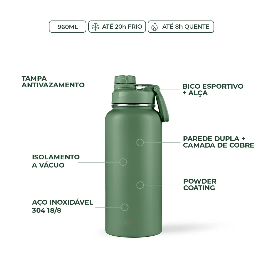 Garrafa Térmica Kouda Ladakh - 960ml