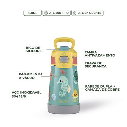 Garrafa Térmica Kouda Oka Kids – 350ml