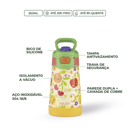 Garrafa Térmica Kouda Oka Kids – 350ml