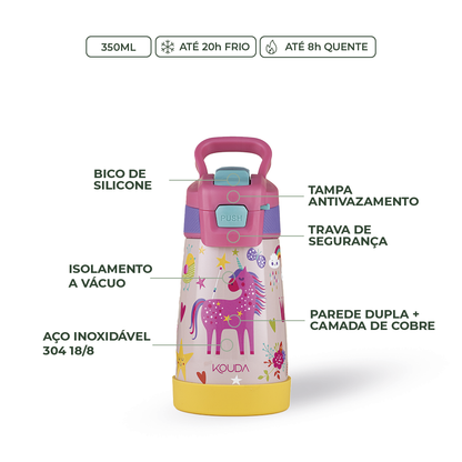Garrafa Térmica Kouda Oka Kids – 350ml