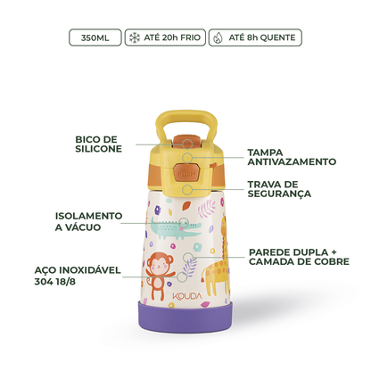 Garrafa Térmica Kouda Oka Kids – 350ml