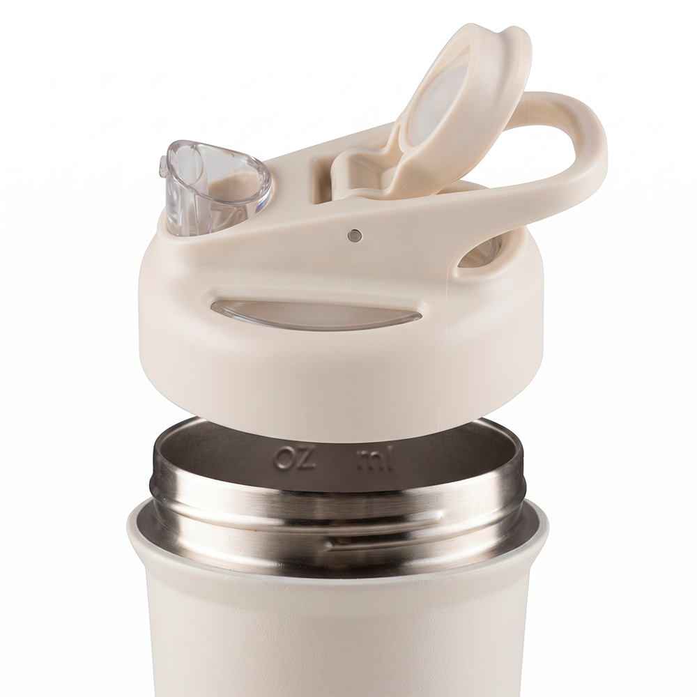 Coqueteleira Shaker Térmica Kouda Fox - 750ml - Off White