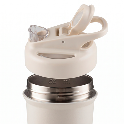 Coqueteleira Shaker Térmica Kouda Fox - 750ml - Off White