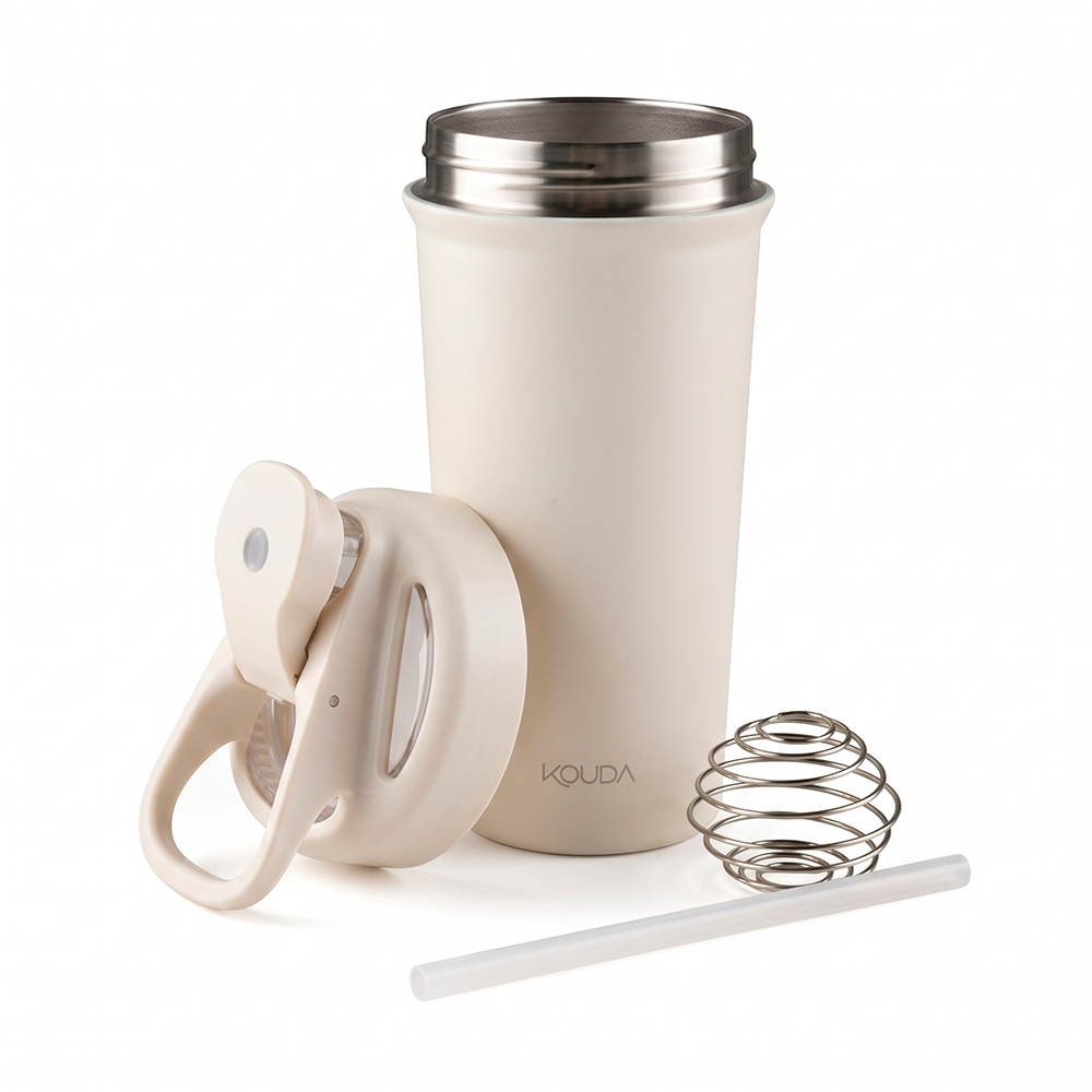 Coqueteleira Shaker Térmica Kouda Fox - 750ml - Off White
