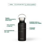 Garrafa Térmica Inox Kouda 500ml - Martial Preto - 1035603300_01 - bullets