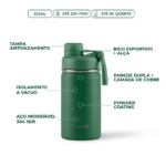 Garrafa Térmica Inox Kouda 350ml - Ladakh Verde Sálvia - 1036975300_01 - bullets