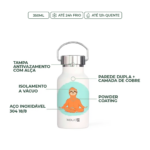Garrafa-Térmica-Kouda-Sloth-Yoga-Martial-BULLET-350ml