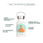 Garrafa-Térmica-Kouda-Sloth-Yoga-Martial-BULLET-350ml