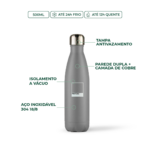 Garrafa_Pantone_Kouda_500ml_Chip_Grey_Tampa Inox_Cinza - bullets